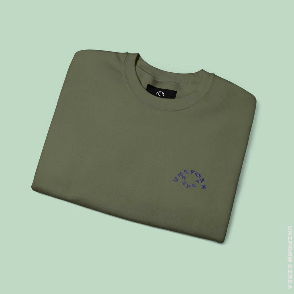 OCULUS LOGO CREWNECK SWEATSHIRT | Black Embroidery