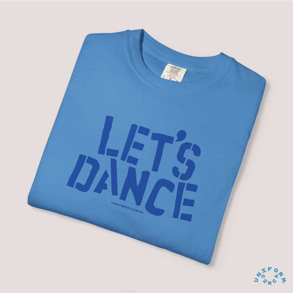 LET'S DANCE REVISITED CREWNECK T-SHIRT | Printed Blue