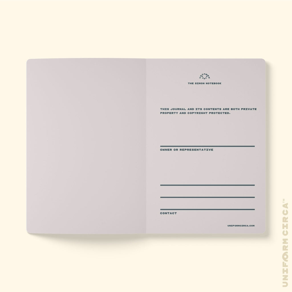 SIMON (SOFT COVER) NOTE & SKETCH JOURNAL | Black/Orange/Rolling Green