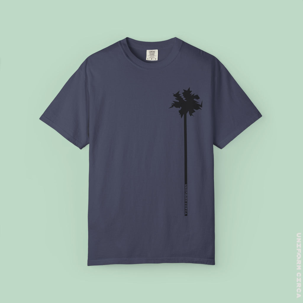 LONE PALM CREWNECK T-SHIRT | Printed Unisex Garment-Dyed Graphic Tee