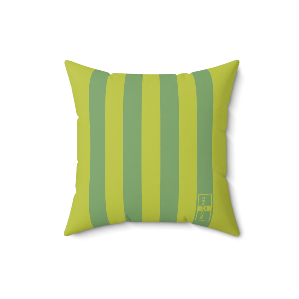 CASACIRCA | RACER PILLOW | WIMBLEDON GREENS 1 | Stylish Faux Suede Pillow - Home Decor, Cozy Living Room, Gift Idea, Nautical Theme, Interior Design Accents