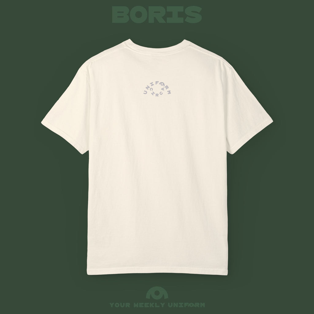 BORIS TUESDAY | CREWNECK T-SHIRT | PRINTED BLACK