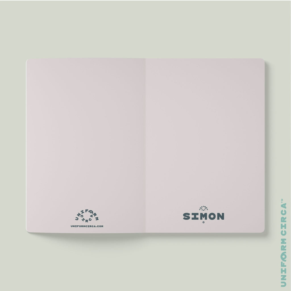 SIMON (SOFT COVER) NOTE & SKETCH JOURNAL | Dark Mint/Rolling Green
