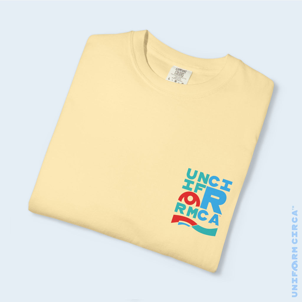 C BLOCK | CREWNECK T-SHIRT | Printed Unisex Garment-Dyed Graphic Tee