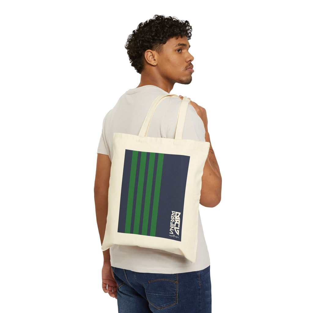 RACER MAGAZINE BAG | NAVY/RED | Stylish Cotton Canvas Tote Bag for Everyday Use, Reusable Shopping Bag, Eco-Friendly Gift, Graphic Tote, Fashion Accessories