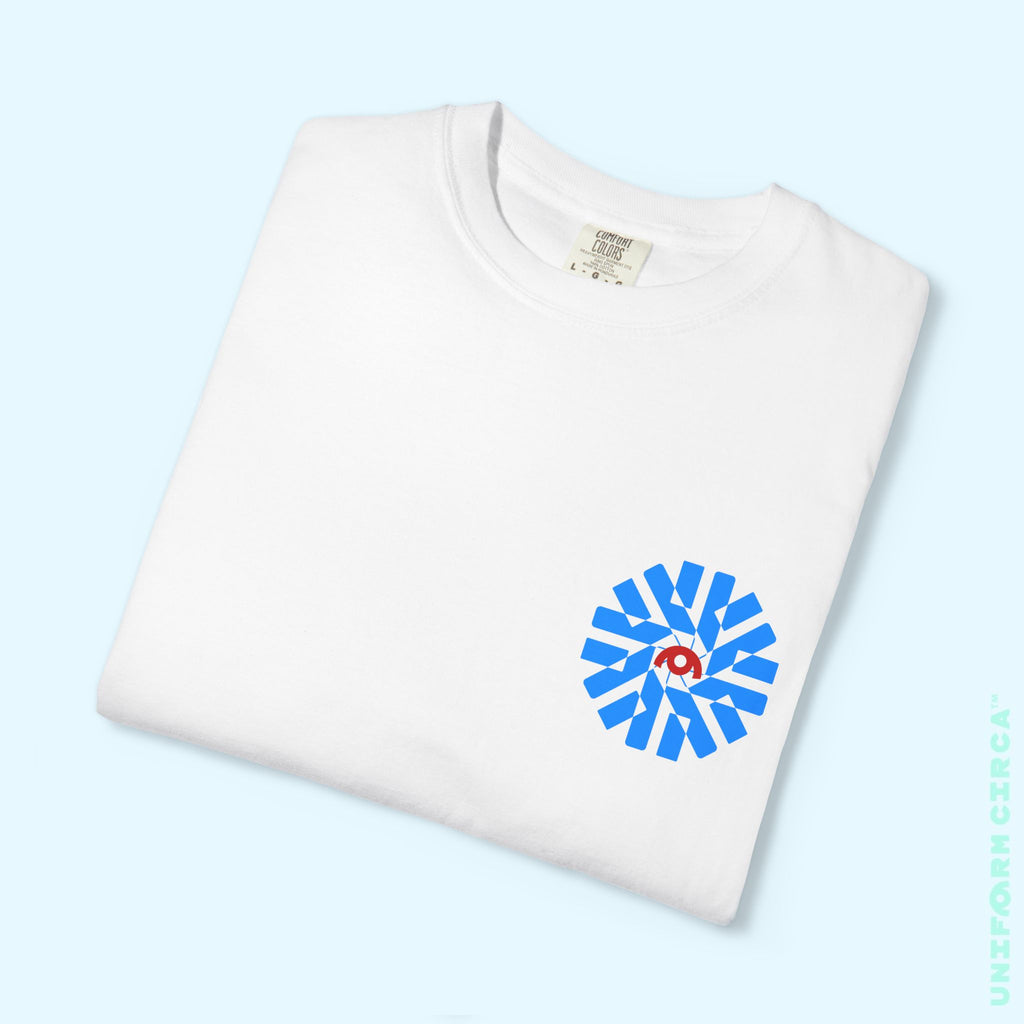UC NASA BURST | Printed BLUE/RED | Unisex Garment-Dyed T-Shirt