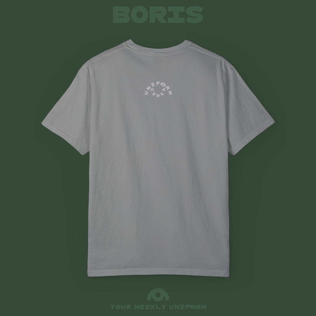 BORIS TUESDAY | CREWNECK T-SHIRT | PRINTED BLACK