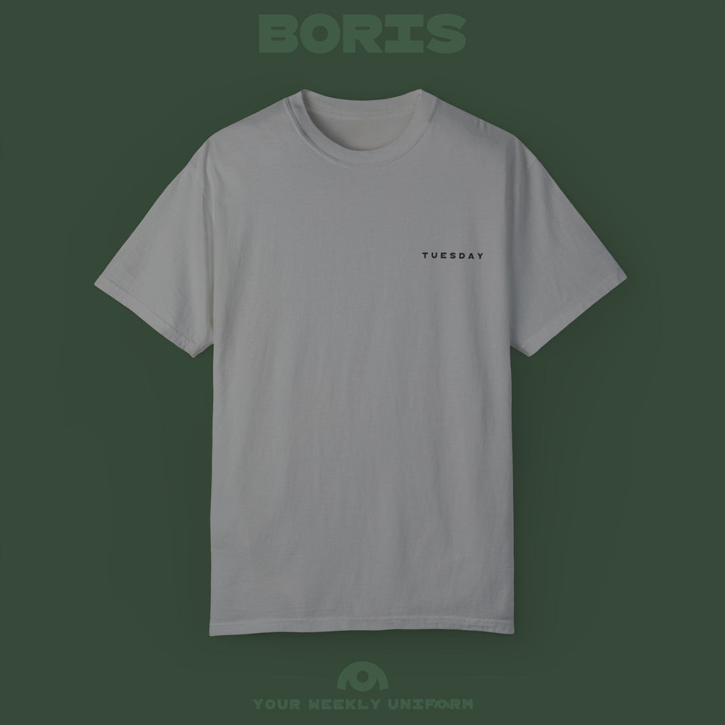 BORIS TUESDAY | CREWNECK T-SHIRT | PRINTED BLACK