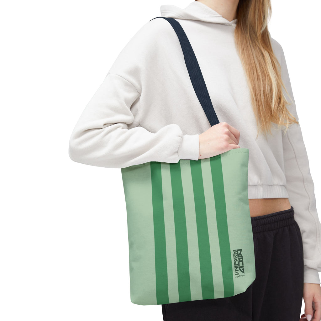 RACER JR. BAG | CUCUMBER/BOWLING GREEN | Stylish Minimalist Tote Bag, Eco-Friendly Shopping Bag, Chic Carryall, Reusable Tote, Fashionable Beach Bag, Trendy Everyday Essentials