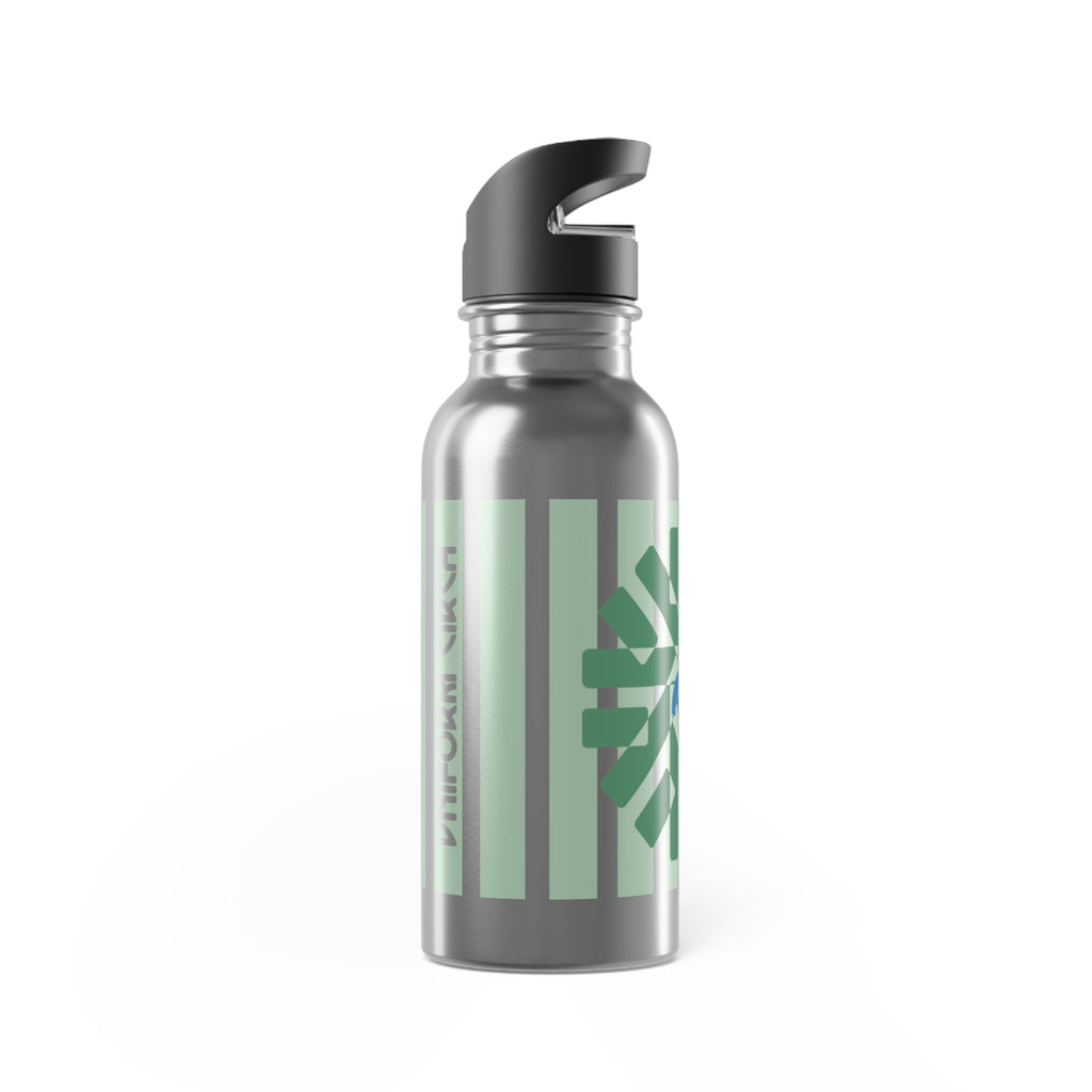 UNIFORM GREEN BURST | BPA FREE, Eco-Friendly 20oz Stainless Steel Water Bottle with Straw