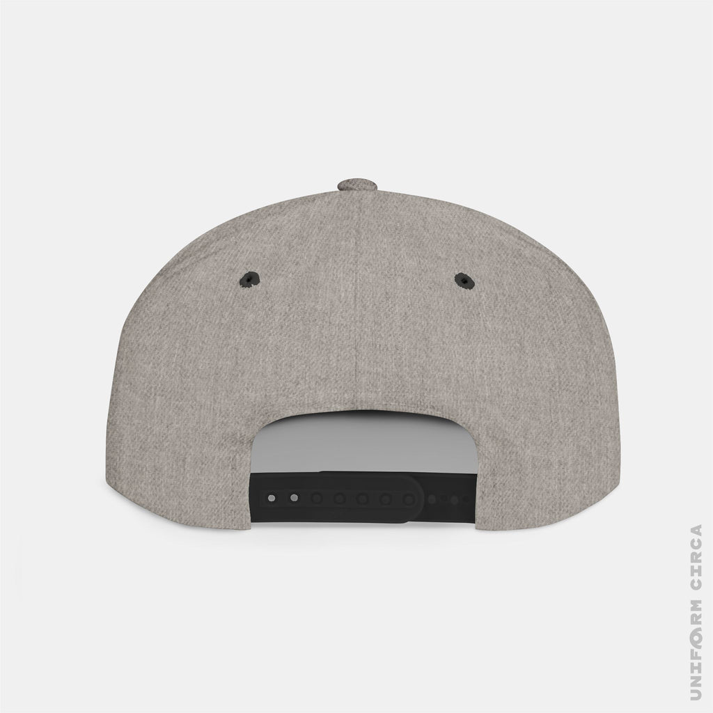 WORDMARK | Embroidered BLACK | Flat Bill Snapback Hat, Trendy Cap for Casual Wear, Streetwear Accessory, Perfect Gift for Friends and Family