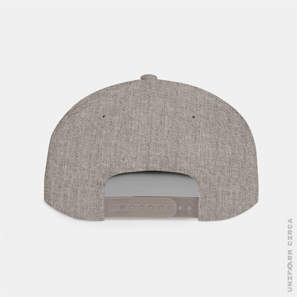WORDMARK | Embroidered Blue | Flat Bill Snapback Hat, Trendy Cap for Casual Wear, Streetwear Accessory, Perfect Gift for Friends and Family