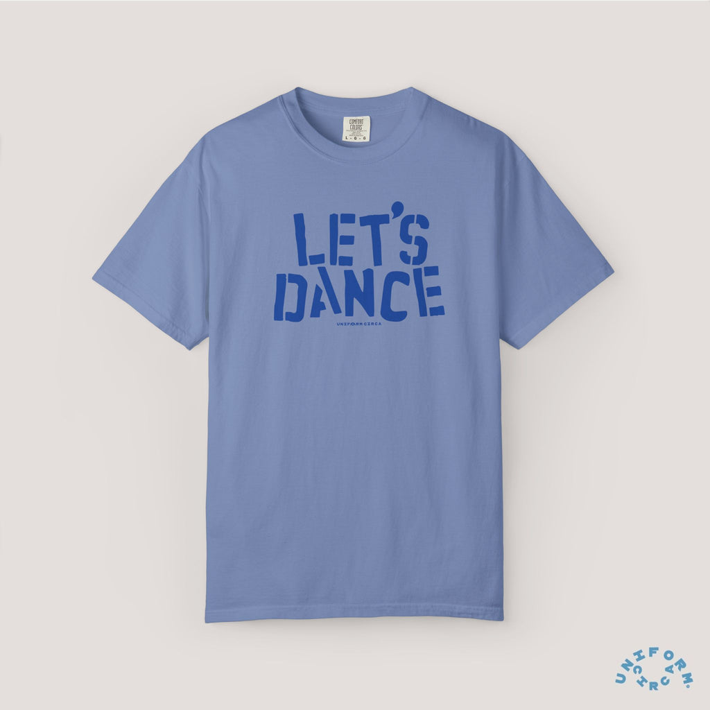 LET'S DANCE REVISITED CREWNECK T-SHIRT | Printed Blue