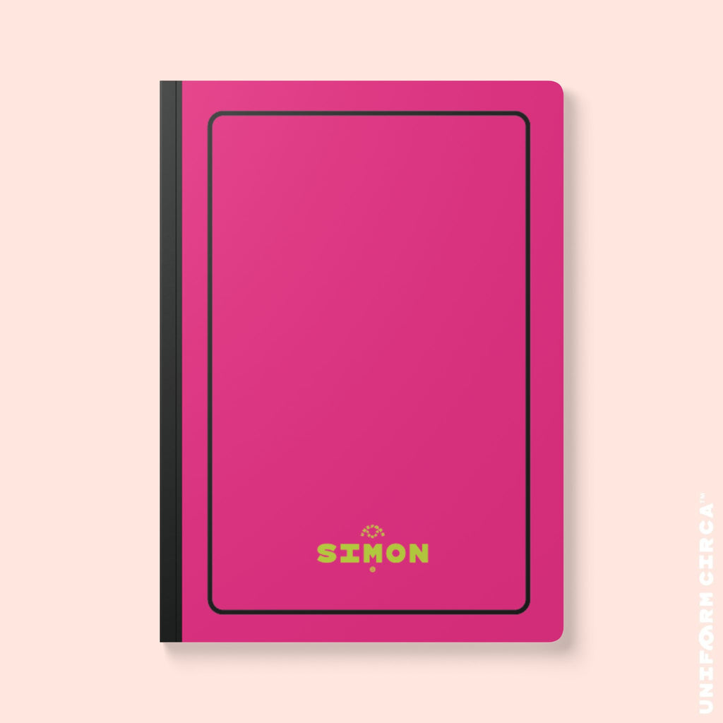SIMON (LINED) NOTE & SKETCH JOURNAL | Hot Pink/Acid Green/Black
