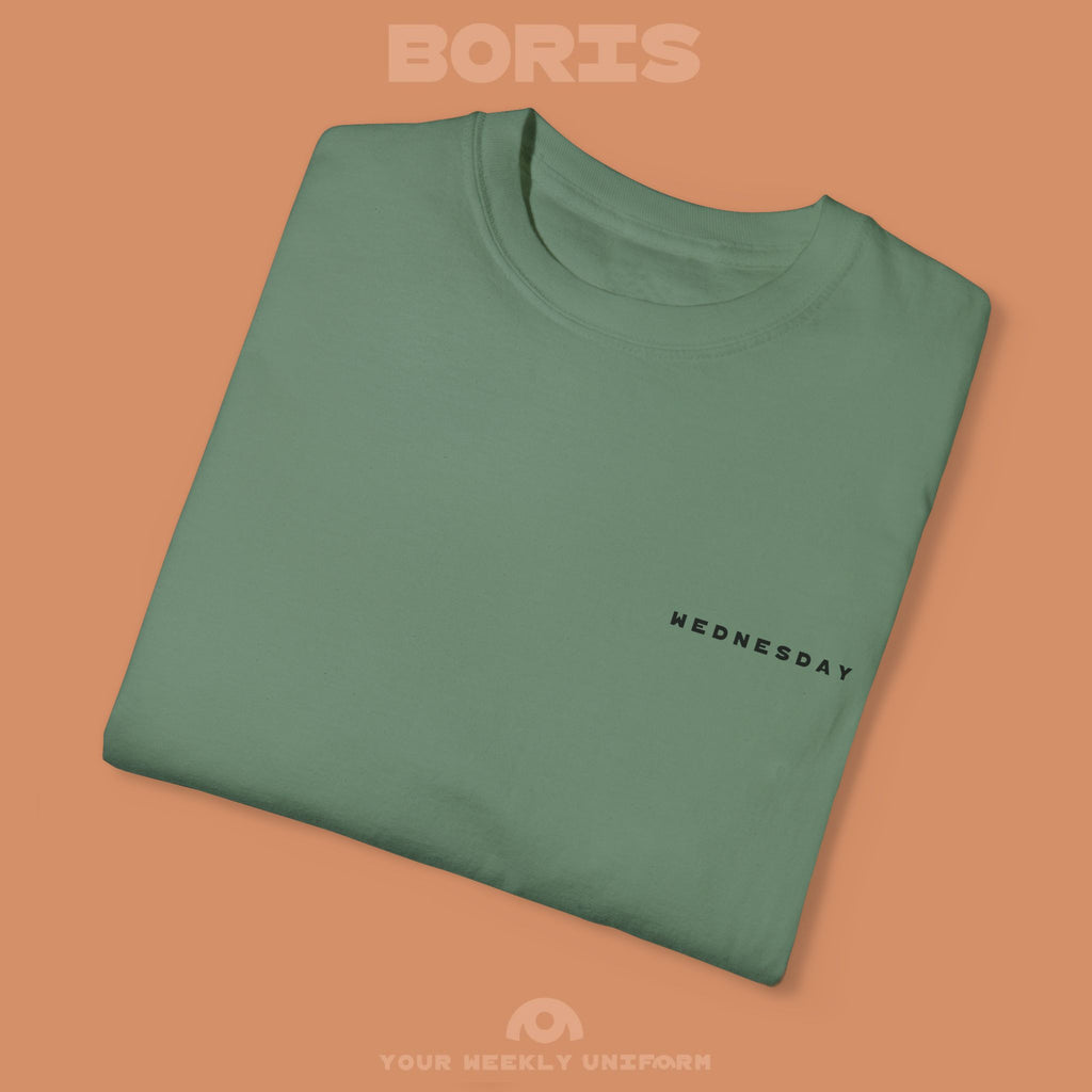 BORIS WEDNESDAY | CREWNECK T-SHIRT | PRINTED BLACK