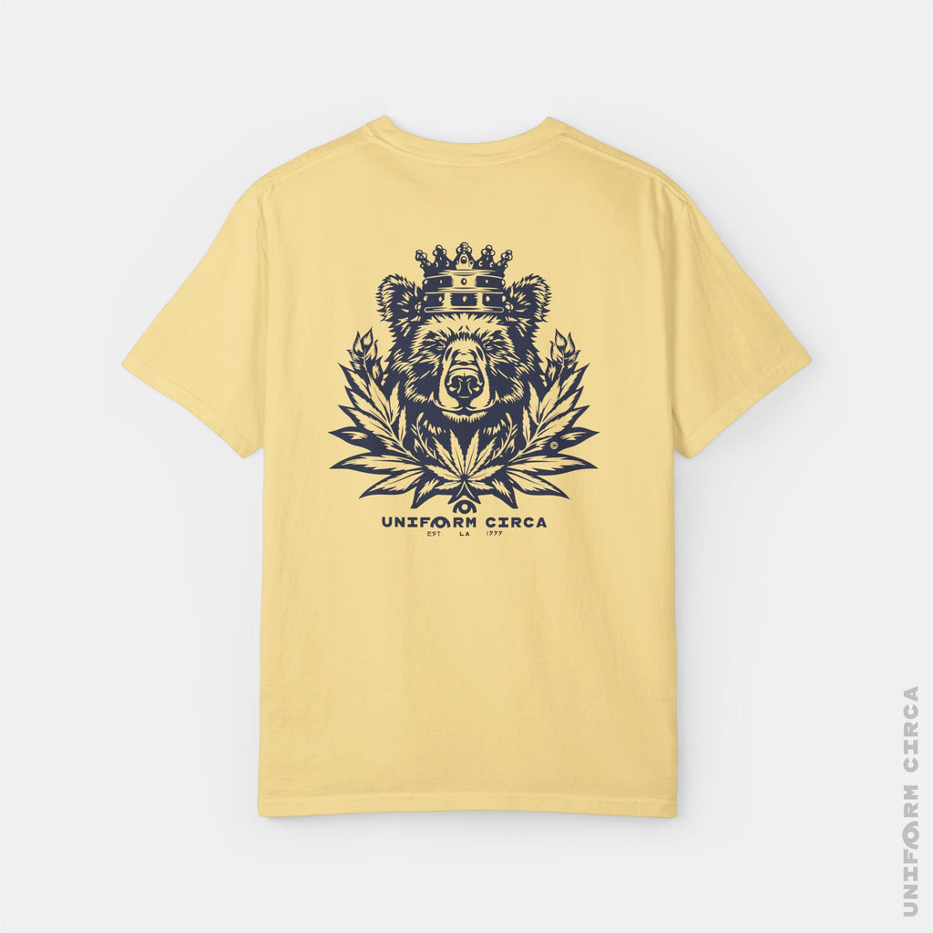 UC CALI BEAR | Crewneck T-Shirt | Printed Navy