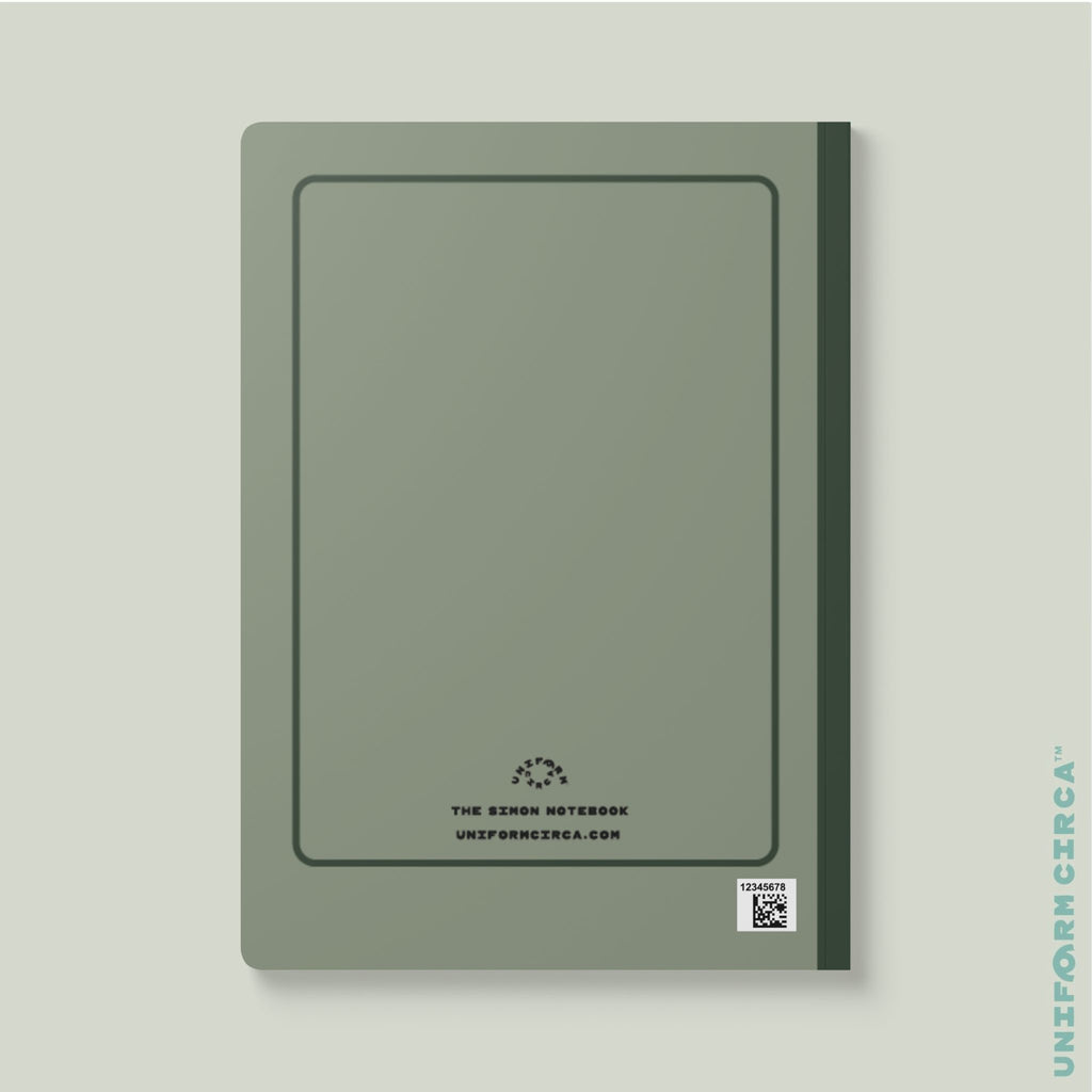 SIMON (SOFT COVER) NOTE & SKETCH JOURNAL | Dark Mint/Rolling Green