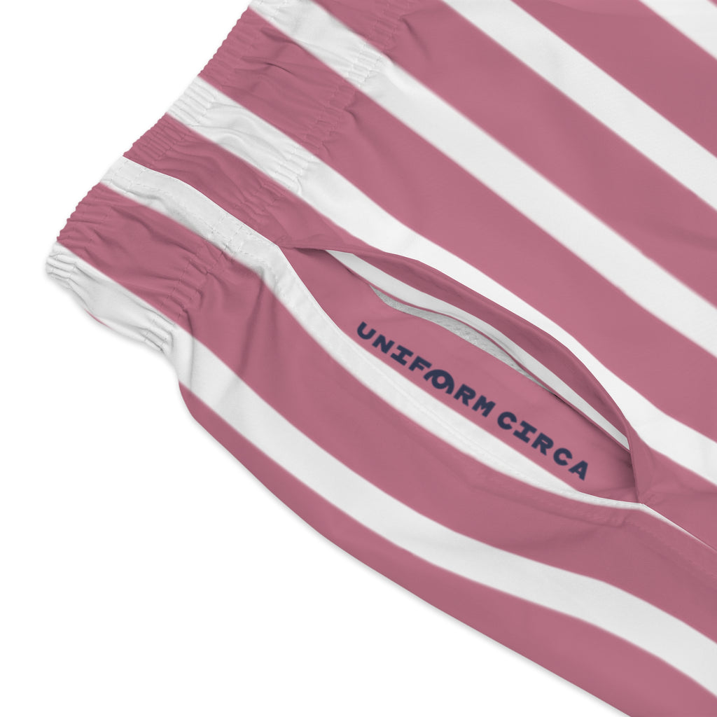 CASITA | SWIM TRUNKS | Striped Iced Grape/White | Printed