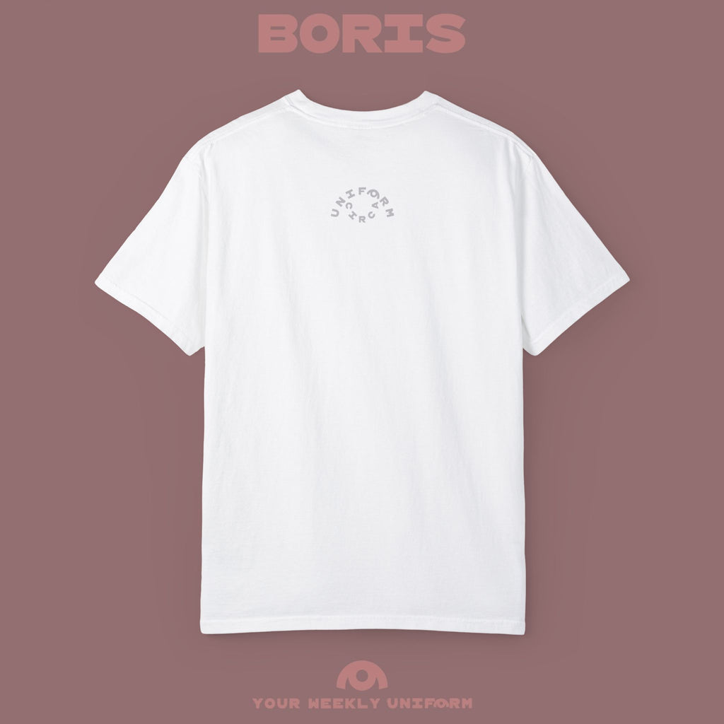 BORIS THURSDAY | CREWNECK T-SHIRT| PRINTED BLACK