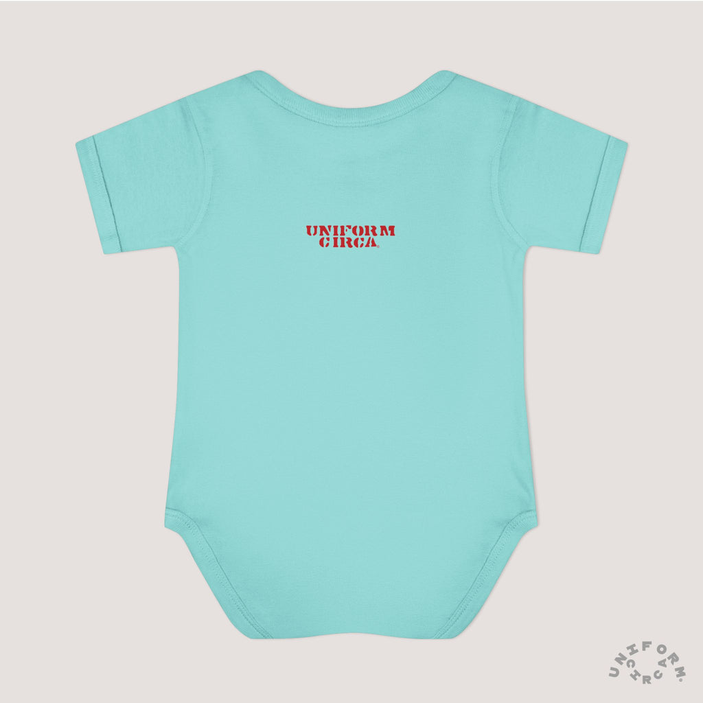 FUNNY BUNNY - Infant Baby Rib Bodysuit - Adorable Bunny-Like Graphic | Multiple Colors