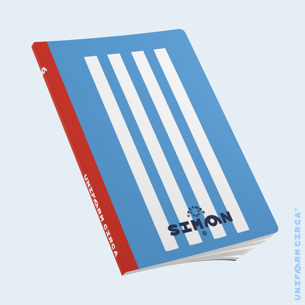 SIMON NOTE & SKETCH JOURNAL | BLACK/WHITE/BLUE (SOFT COVER)