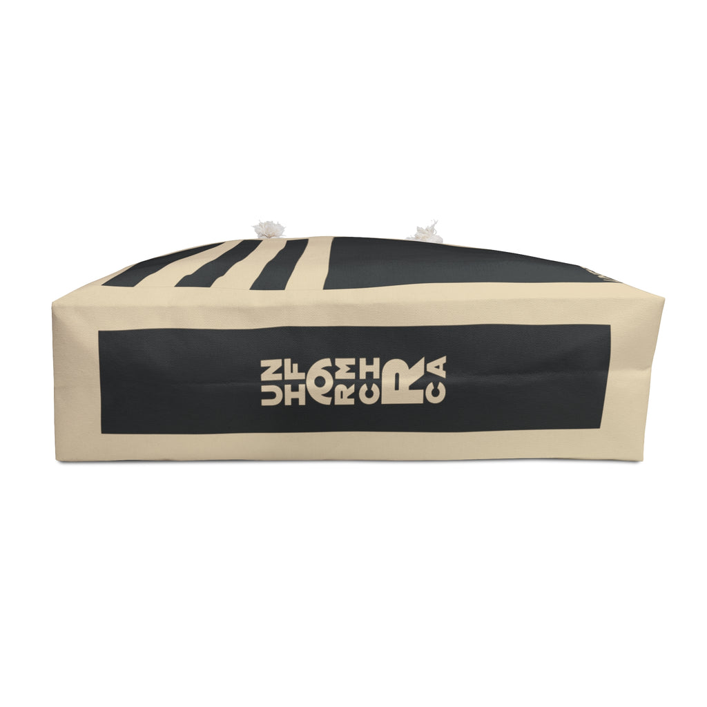 EDGE RACER MAX BAG | BLACK & TAN | Stylish Travel Tote, Gym Bag, Beach Bag, Personalized Gift, Spacious Weekend Accessories