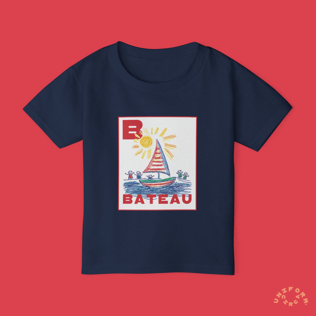 Bateau/Boat Design Toddler T-Shirt - Perfect for Playful Days