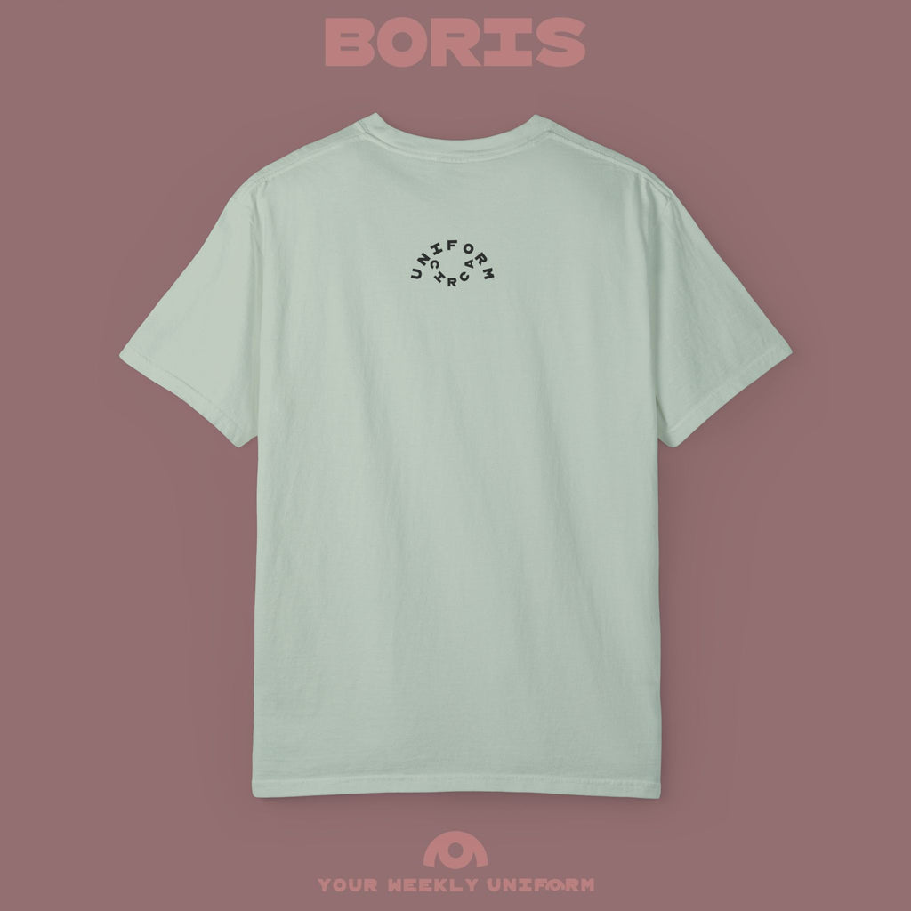 BORIS THURSDAY | CREWNECK T-SHIRT| PRINTED BLACK