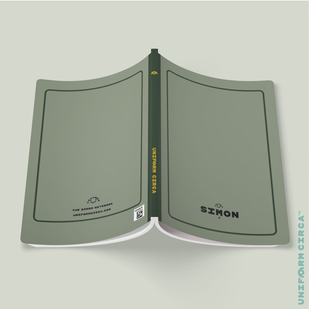 SIMON (SOFT COVER) NOTE & SKETCH JOURNAL | Dark Mint/Rolling Green