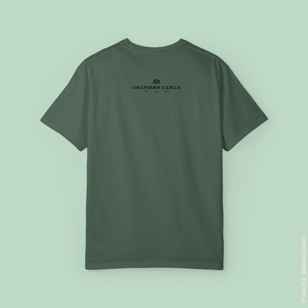 LONE PALM CREWNECK T-SHIRT | Printed Unisex Garment-Dyed Graphic Tee