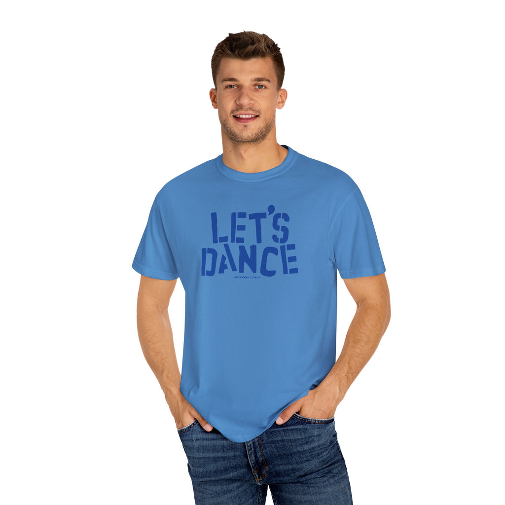 LET'S DANCE REVISITED CREWNECK T-SHIRT | Printed Blue