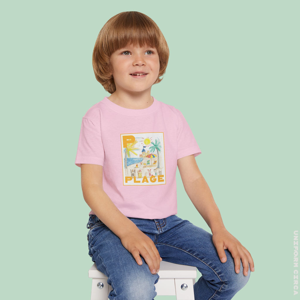 Plage/Beach Design Toddler T-Shirt | Perfect for Playful Days