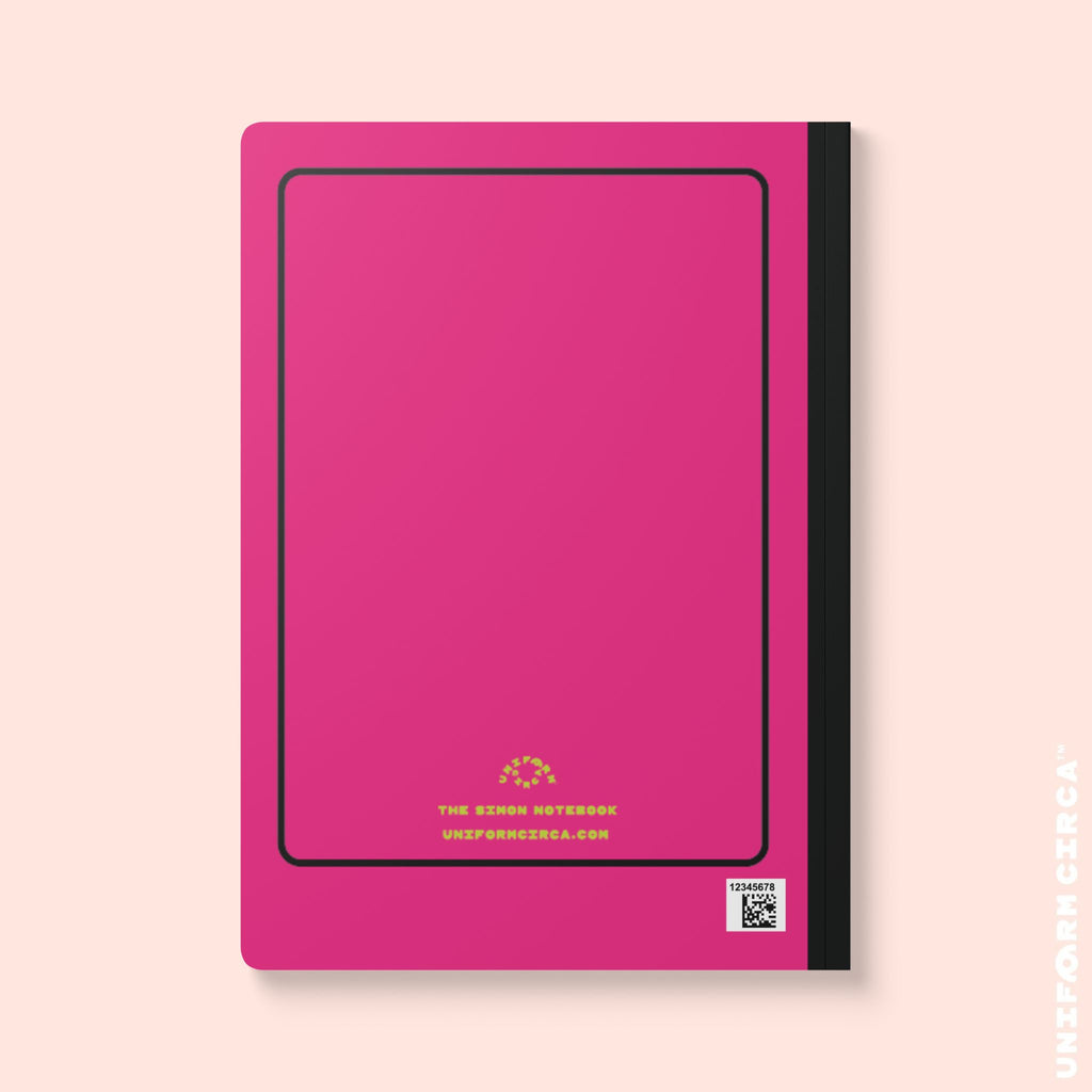 SIMON (LINED) NOTE & SKETCH JOURNAL | Hot Pink/Acid Green/Black
