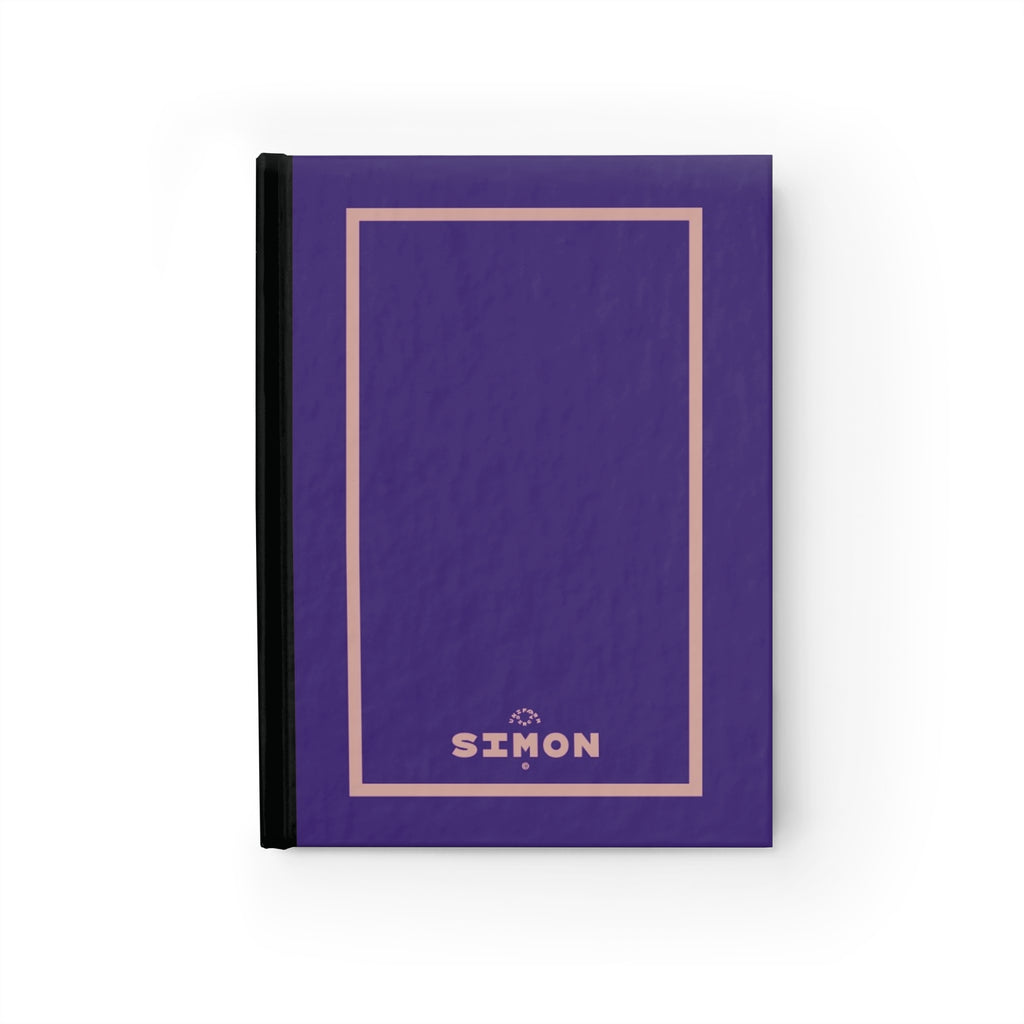 SIMON | JOURNAL & NOTEBOOK | Hardcover Blank Pages 5"x7" | Grape & Lavender