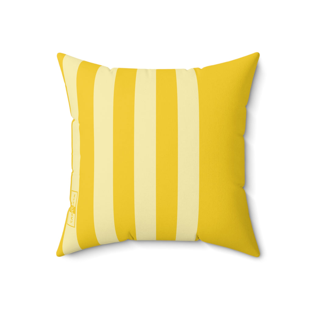 CASACIRCA | SIDECAR PILLOW | SUNBURST/LEMON | Stylish Faux Suede Pillow - Home Decor, Cozy Living Room, Gift Idea, Nautical Theme, Interior Design Accents
