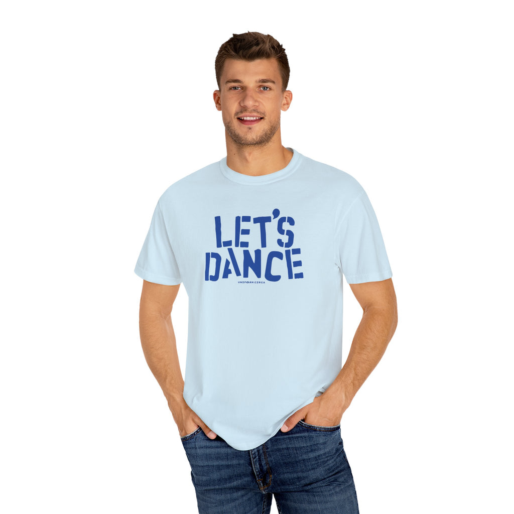 LET'S DANCE REVISITED CREWNECK T-SHIRT | Printed Blue