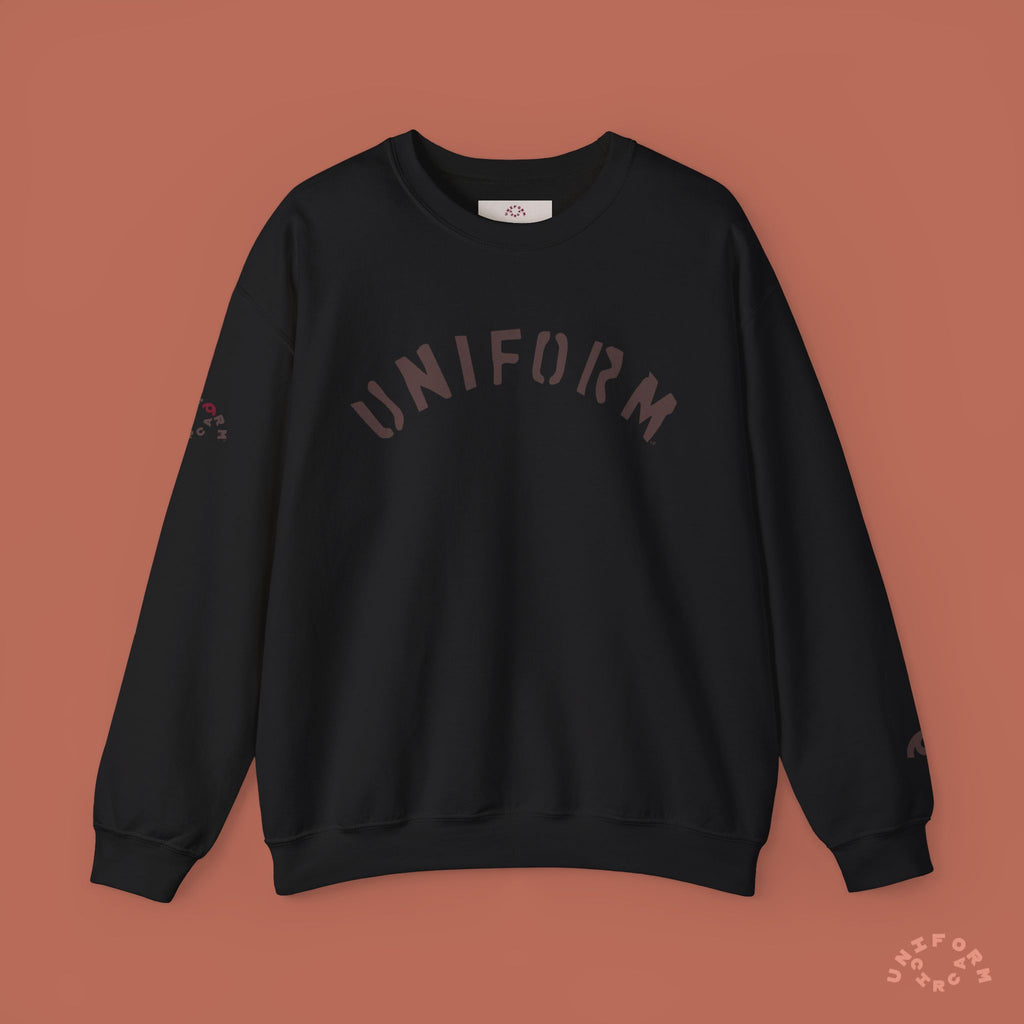 ARC UNIFORM CREWNECK SWEATSHIRT | PRINTED MOCHA