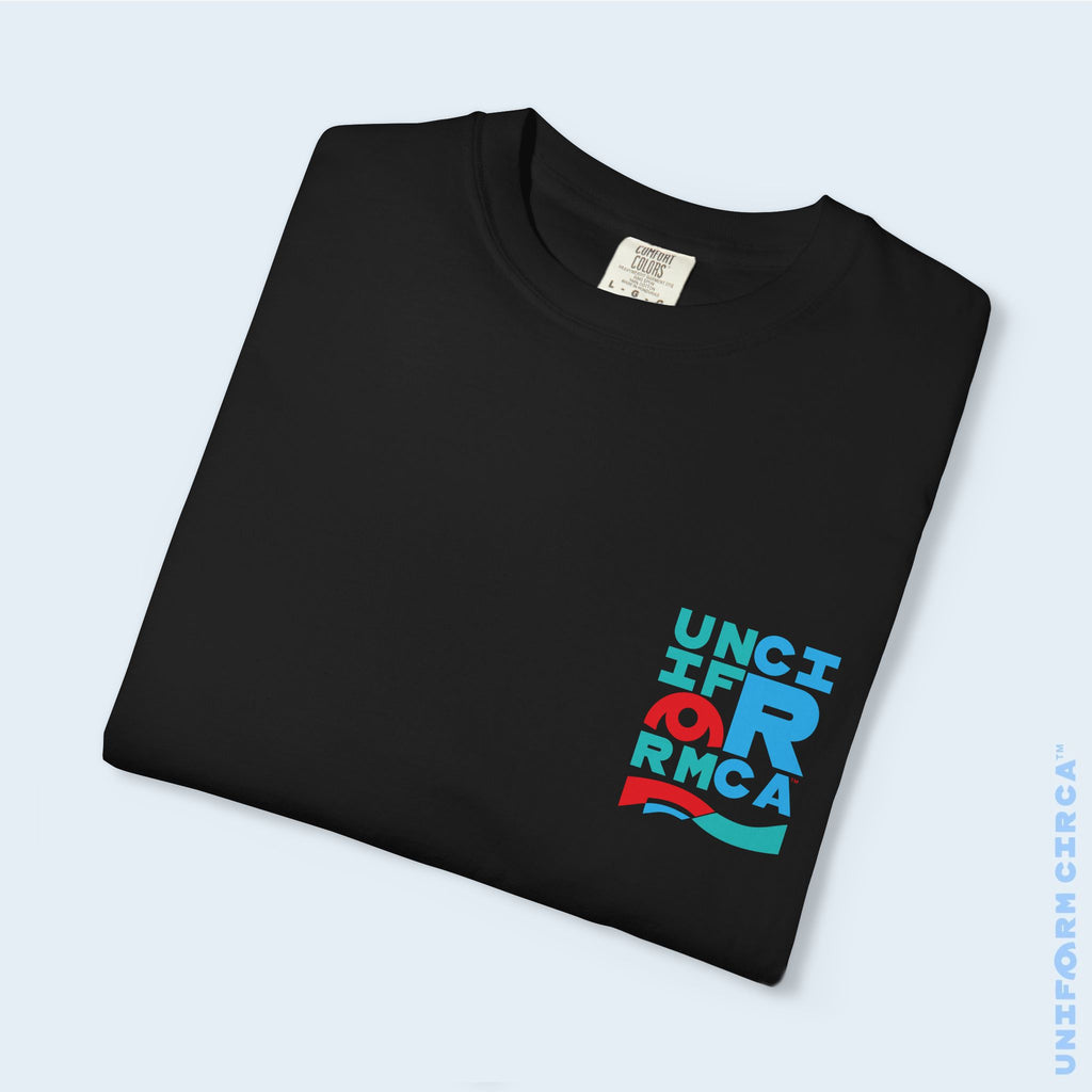 C BLOCK | CREWNECK T-SHIRT | Printed Unisex Garment-Dyed Graphic Tee