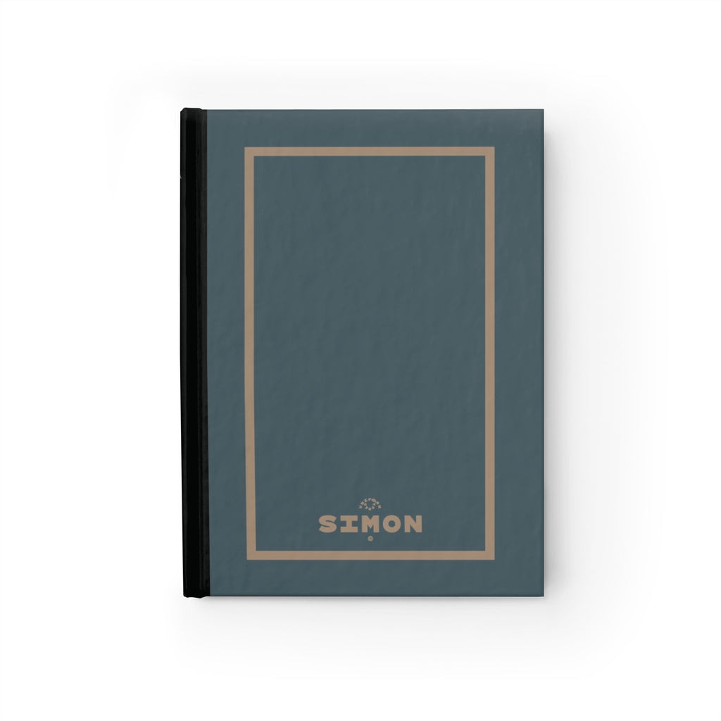 SIMON | JOURNAL & NOTEBOOK | Hardcover Blank Pages 5"x7" | Slate & Tan