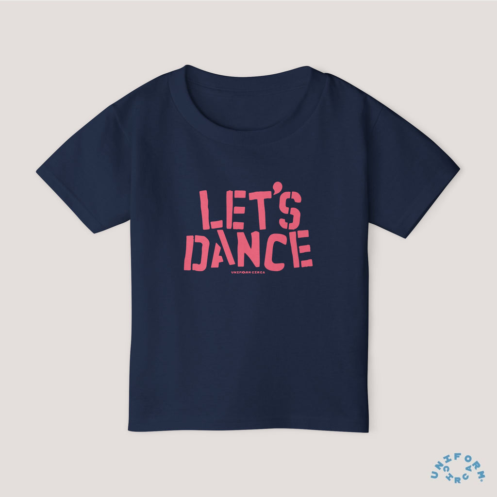 Let's Dance Toddler T-Shirt - Fun Cotton Tee for Kids (Printed Pink)