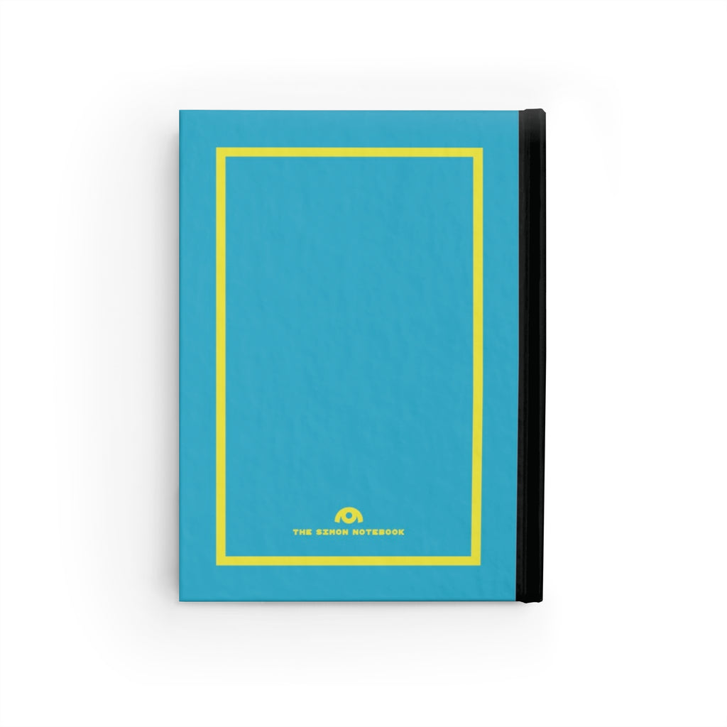 SIMON | JOURNAL & NOTEBOOK | Hardcover Blank Pages 5"x7" | Robin's Egg Blue & Acid Green