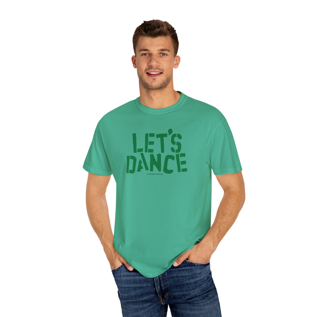 LET'S DANCE REVISITED CREWNECK T-SHIRT | PRINTED GREEN