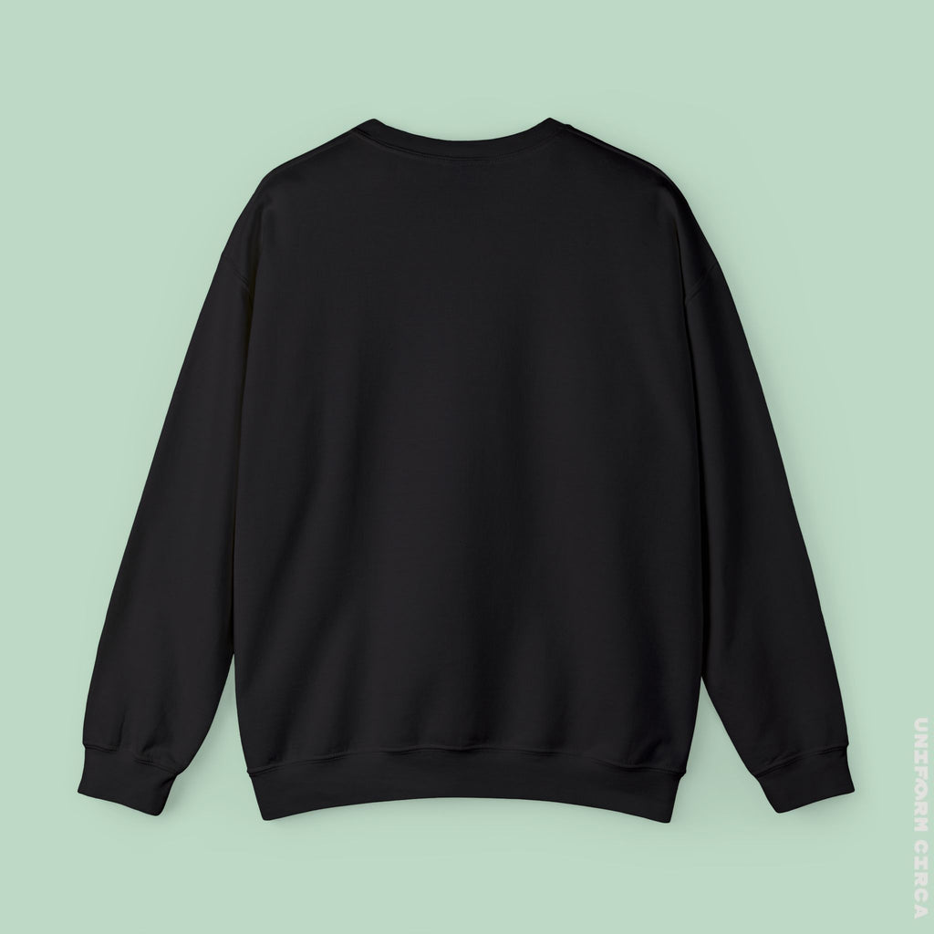 OCULUS LOGO CREWNECK SWEATSHIRT | Black Embroidery