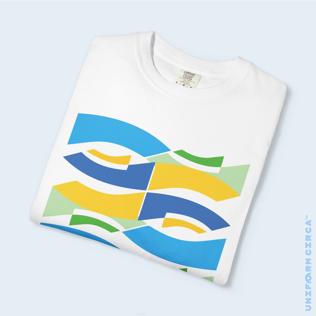 WAVEY 2  | CREWNECK T-SHIRT | Printed Unisex Garment-Dyed Graphic Tee