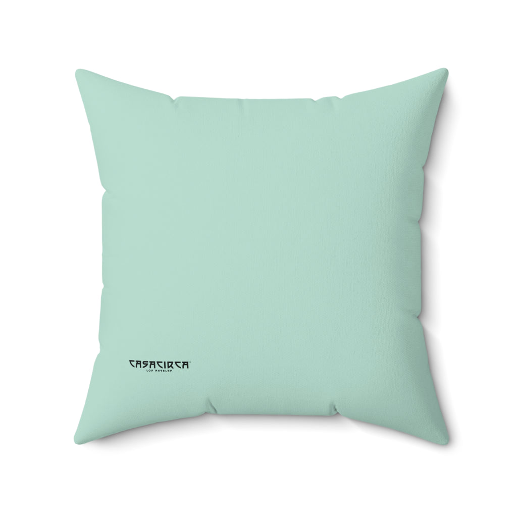 CASACIRCA | REVERSO PILLOW | GREEN/MINT | Stylish Faux Suede Pillow - Home Decor, Cozy Living Room, Gift Idea, Nautical Theme, Interior Design Accents