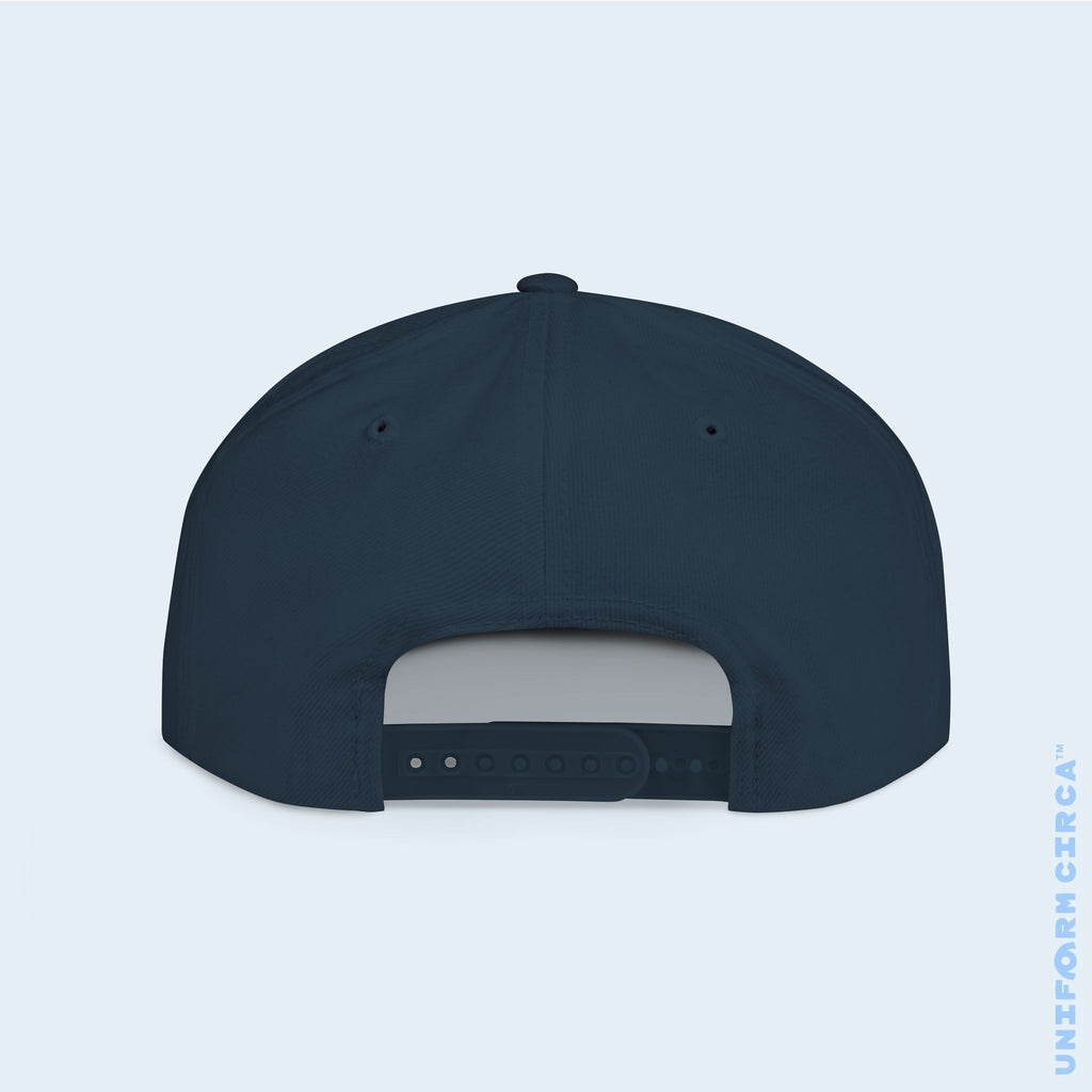 WORDMARK LOGO | Embroidered White | Flat Bill Snapback