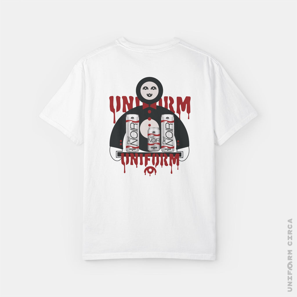 Diet NOIR Bot (Blanc) | Crewneck T-Shirt | 100% Cotton | Designed & Printed in California