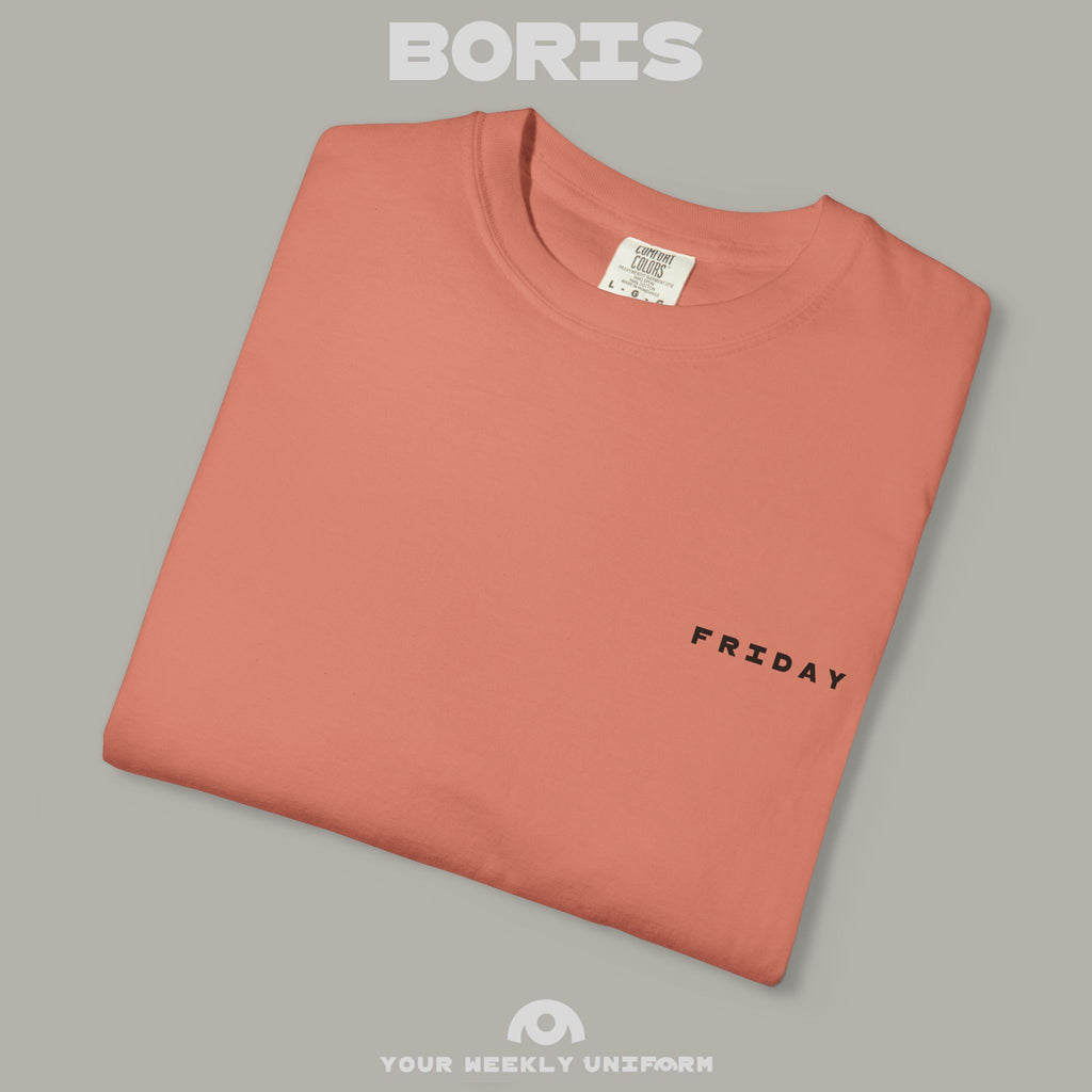 BORIS FRIDAY | CREWNECK T-SHIRT | PRINTED BLACK