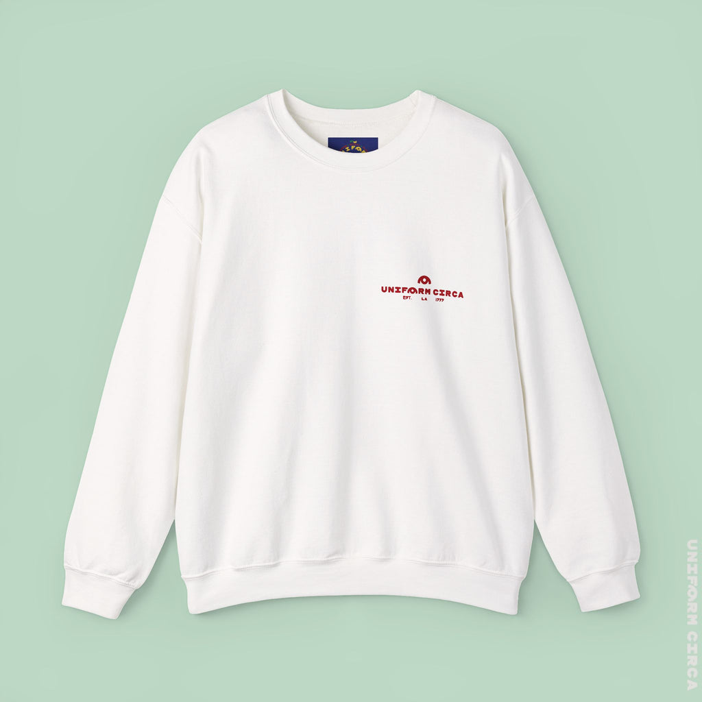 OYSTER ALL WORDMARK | CREWNECK T-SHIRT | Printed White