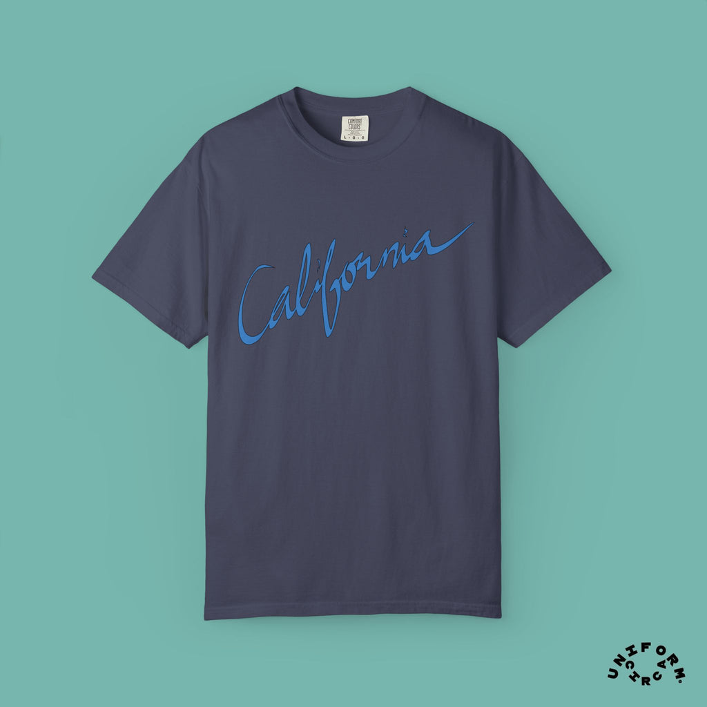 CALIFORNIA BLUEPRINT CREWNECK T-SHIRT | Printed